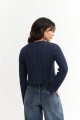 Sweater crop top AZUL