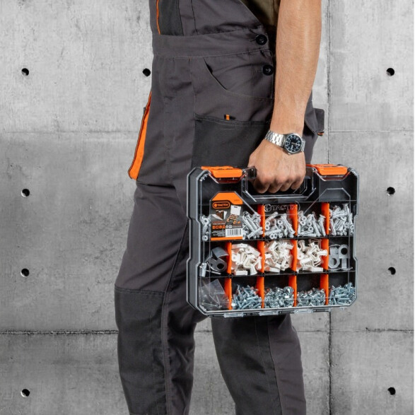 Maletín organizador doble 34 divisiones 31,5cm TT0084