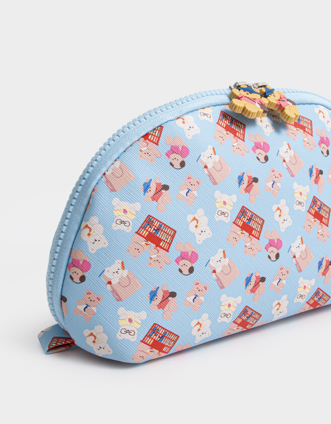 Porta Cosméticos Necessaires - Azul Celeste