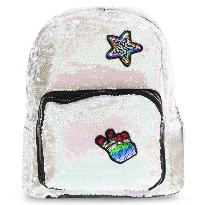 Mochila MINI Miss Carol Rosado - Plateado