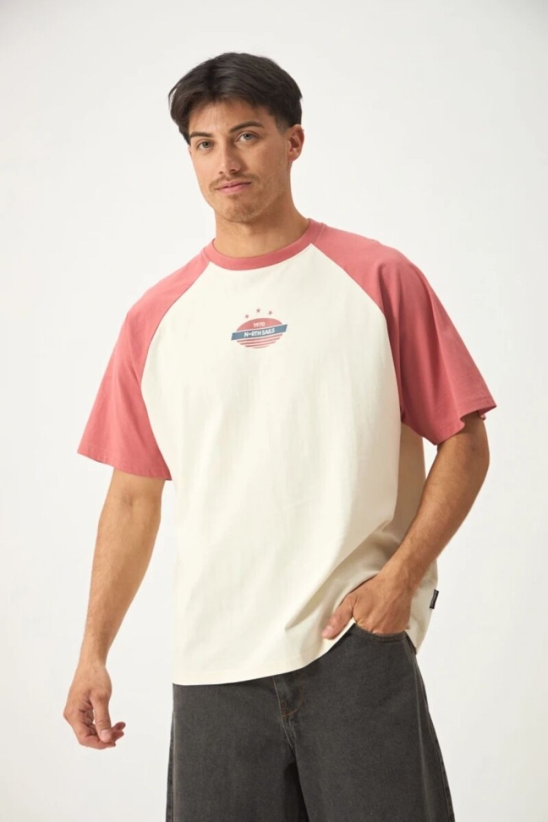 T-SHIRT N. SAILS 10671 M.C STARS - CRU ROSA 