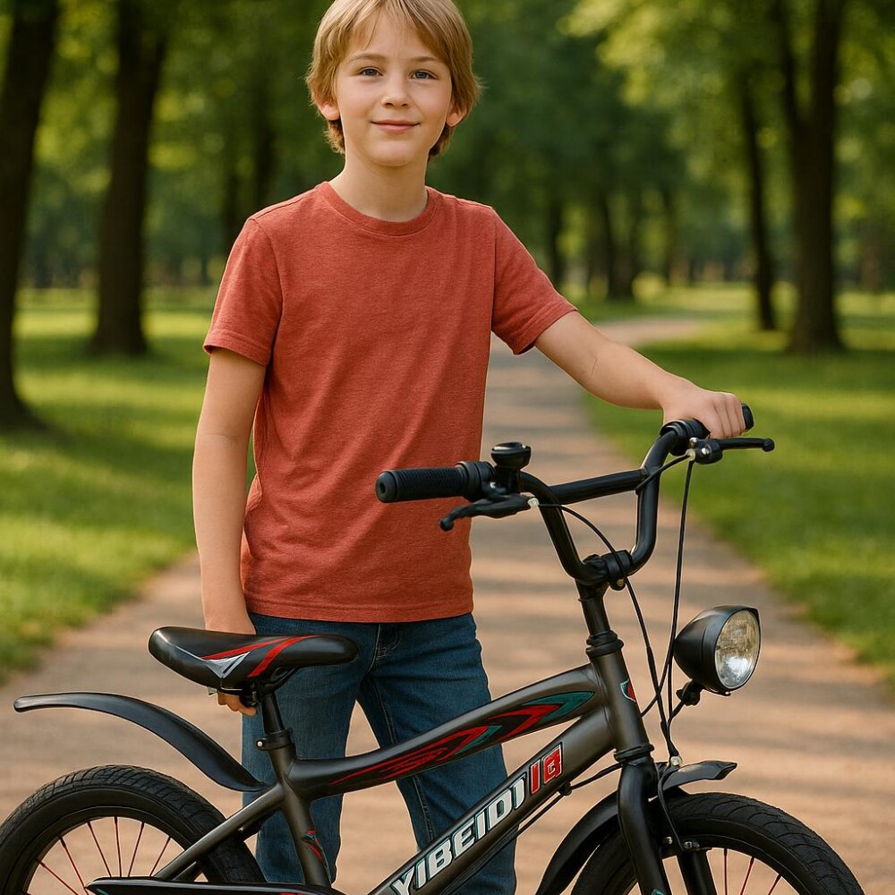 Bicicleta Fly Rodado 20 Rueditas Timbre Y Luz Gris