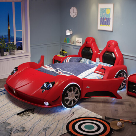 CAMA INFANTIL MASERATI ROJO - 1,5 PLAZAS