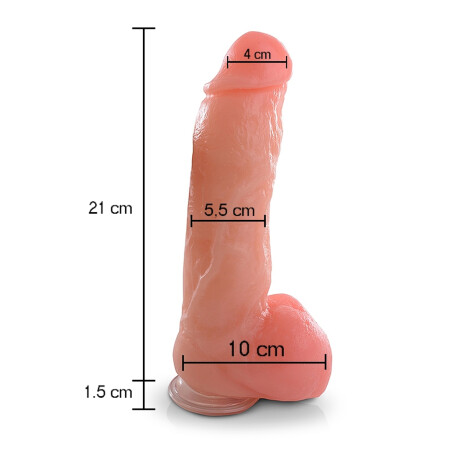 Vibrador Realístico Aiden Shaw Con Ventosa Piel