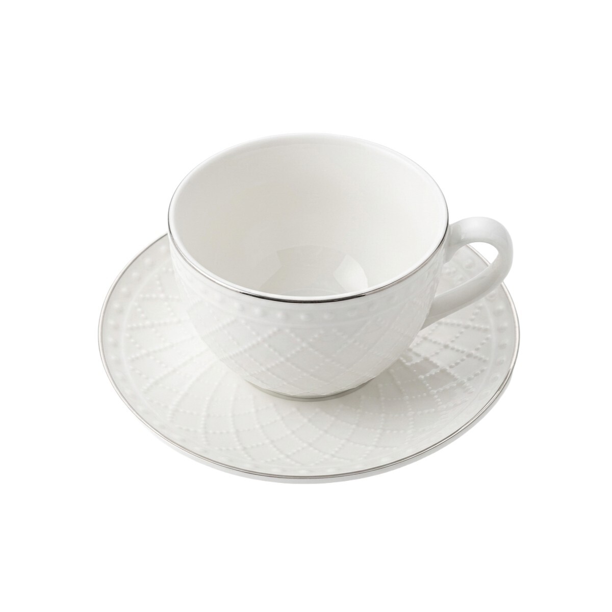 TAZA C/PLATITO BLANCO 100ML 