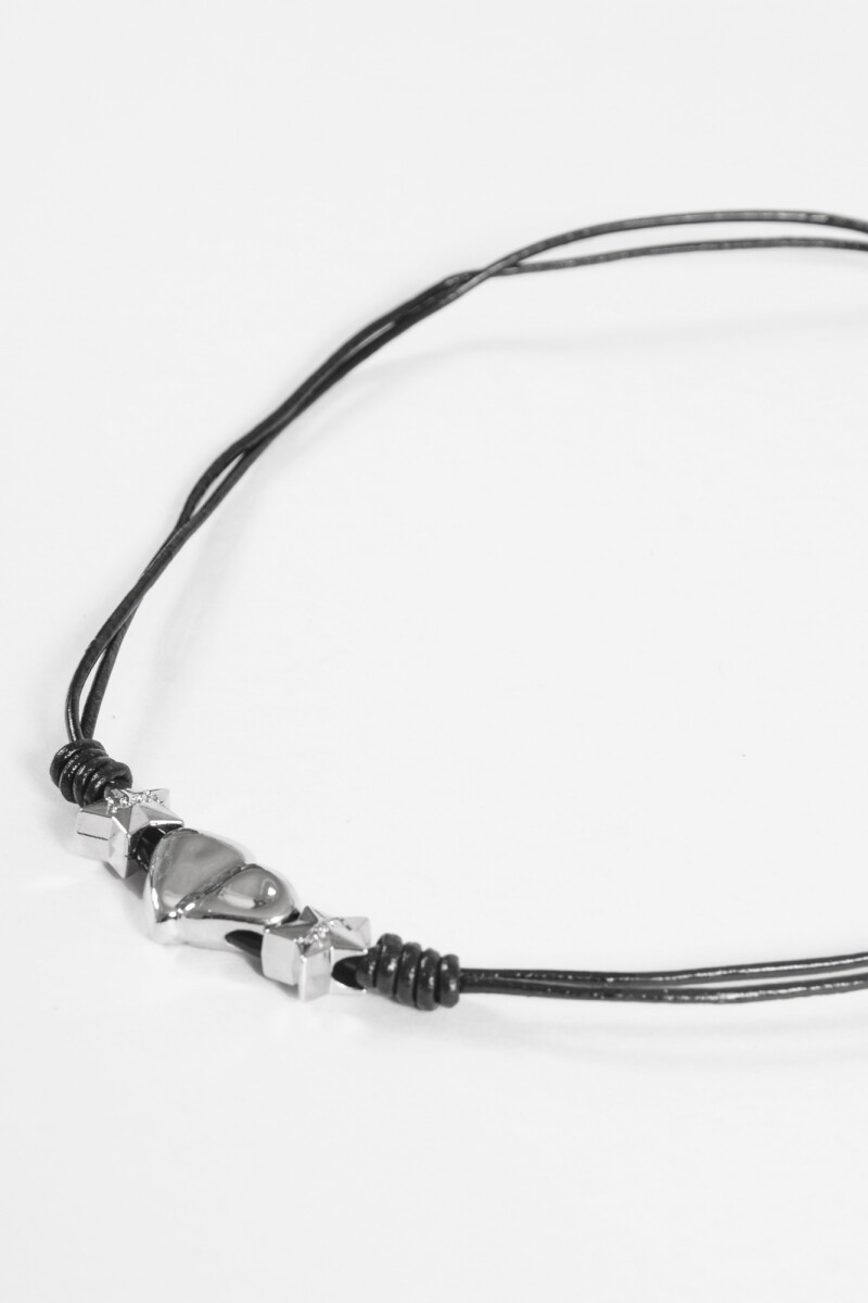 Collar choker cora cuentas negro