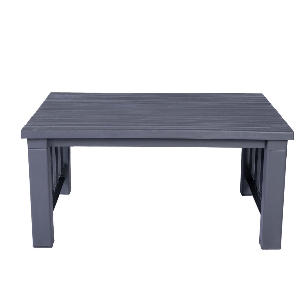 SET DE LIVING EXTERIOR POLIPROPILENO GRIS MALAGA