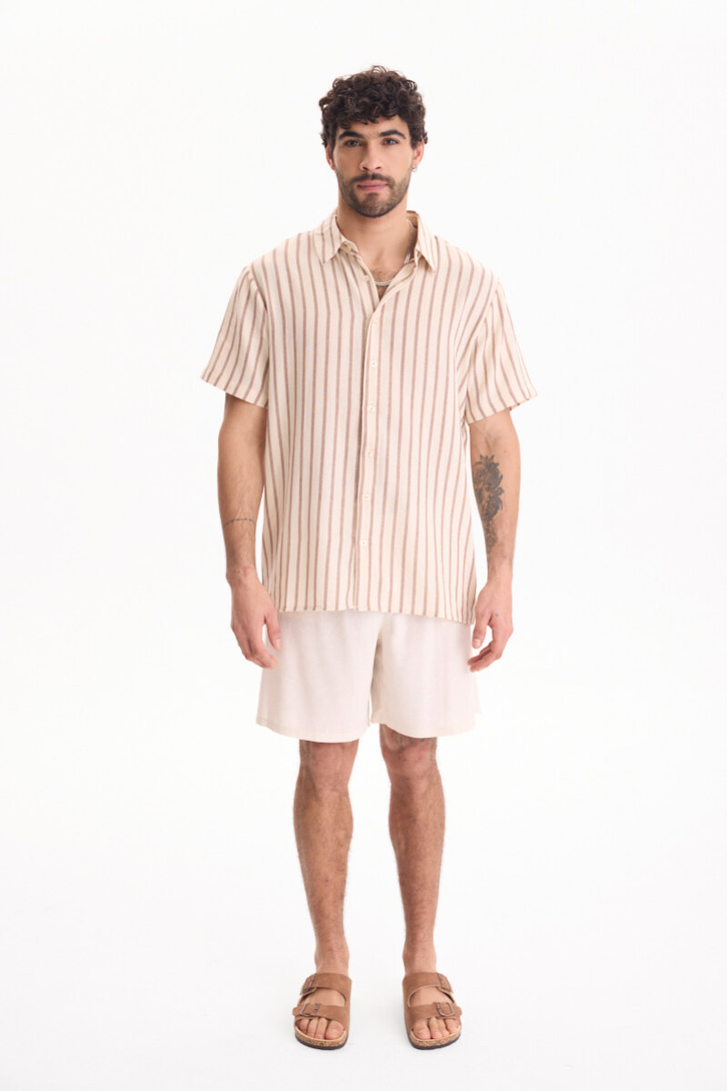 Camisa Resort Marron