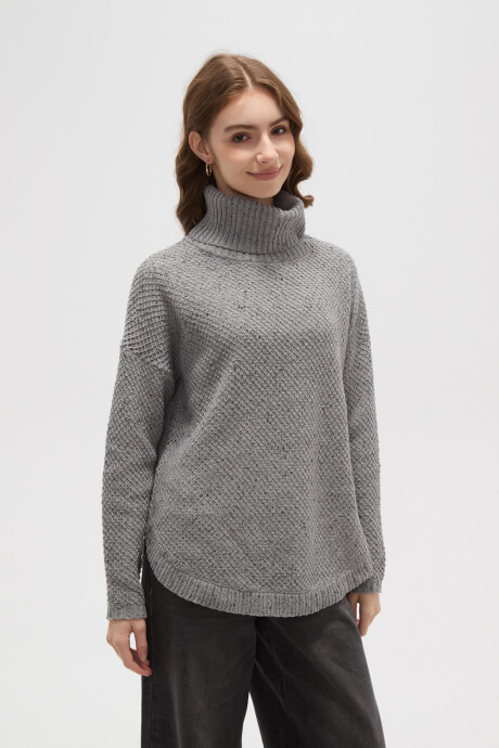 Polera Arsiega Gris Melange Medio