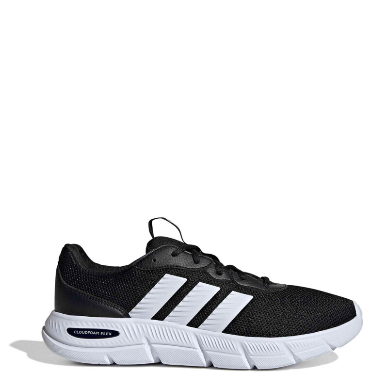 Championes de Hombre Adidas Cloudfoam Flex Negro - Blanco