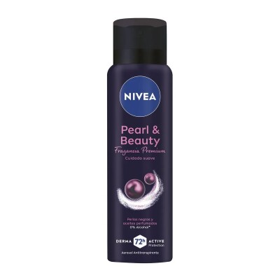 Desodorante Aerosol Nivea Pearl Y Beauty Black 150 Ml. Desodorante Aerosol Nivea Pearl Y Beauty Black 150 Ml.