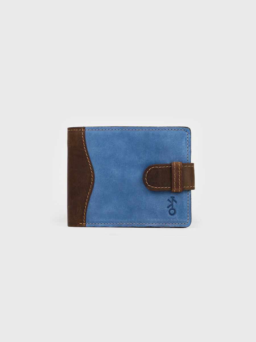 Billetera Jacinto con Pasador - Azul 