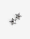 Aros Pasantes Metal Aros Pasantes Estrellas - Plateado Hematite