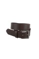 Cinturon de cuero 40 mm Marron oscuro
