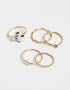 Sets Anillos Cerámica Sets De Anillos - Dorado