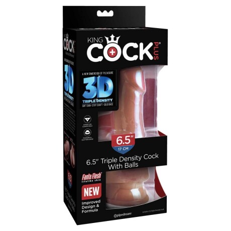 Dildo Realístico King Cock Plus 6.5" Triple Density Dildo Realístico King Cock Plus 6.5" Triple Density