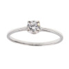 Anillo solitario cuatro puntas en oro blanco 18k con con circonia (adaptamos nuestros anillos a medida*) Anillo solitario cuatro puntas en oro blanco 18k con con circonia (adaptamos nuestros anillos a medida*)