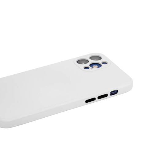 Estuche Funda De Silicona Para Iphone 12 Pro Blanco