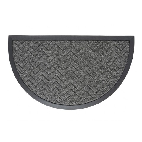 ALFOMBRA ENTRADA M.LUNA GOMA NEGRO 45X75CM Unica