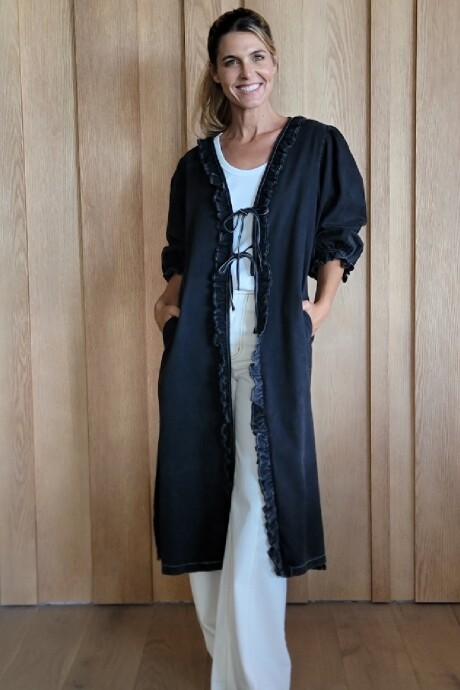 Kimono Almeja Denim Negro