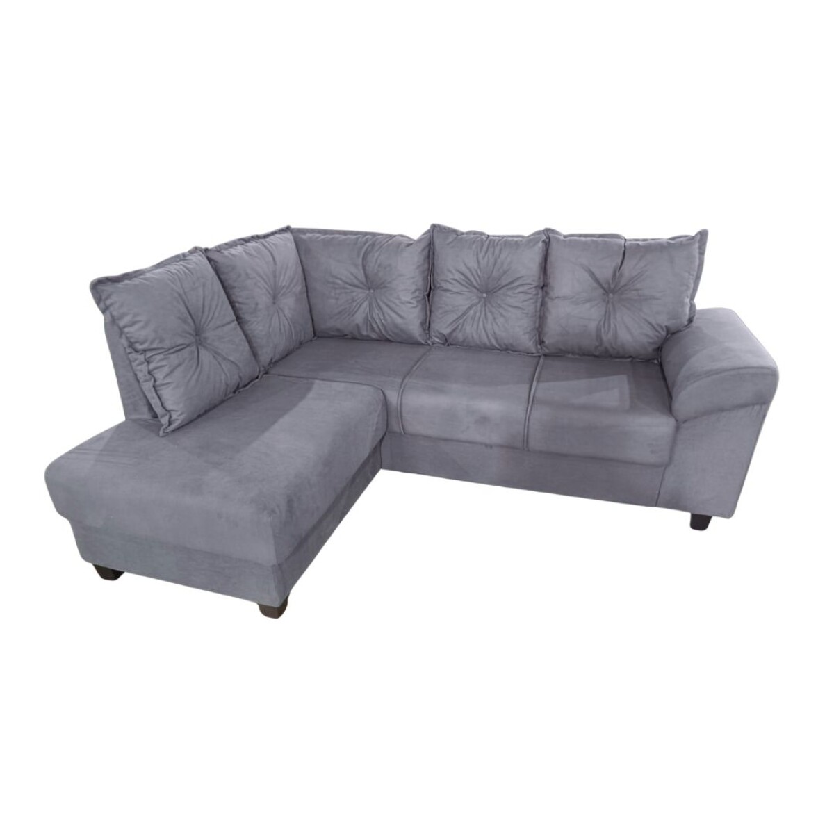 Living Esquinero 5 Almohadones Gris 