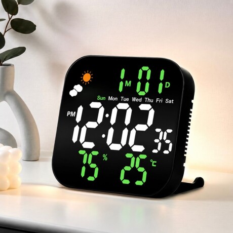 Reloj Digital de Mesa con Alarma, Temperatura y Humedad Reloj Digital de Mesa con Alarma, Temperatura y Humedad