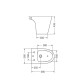BIDET PIEZA LINEA MARINA COLOR BLANCO LOZA SANITARIA BAÑO 000
