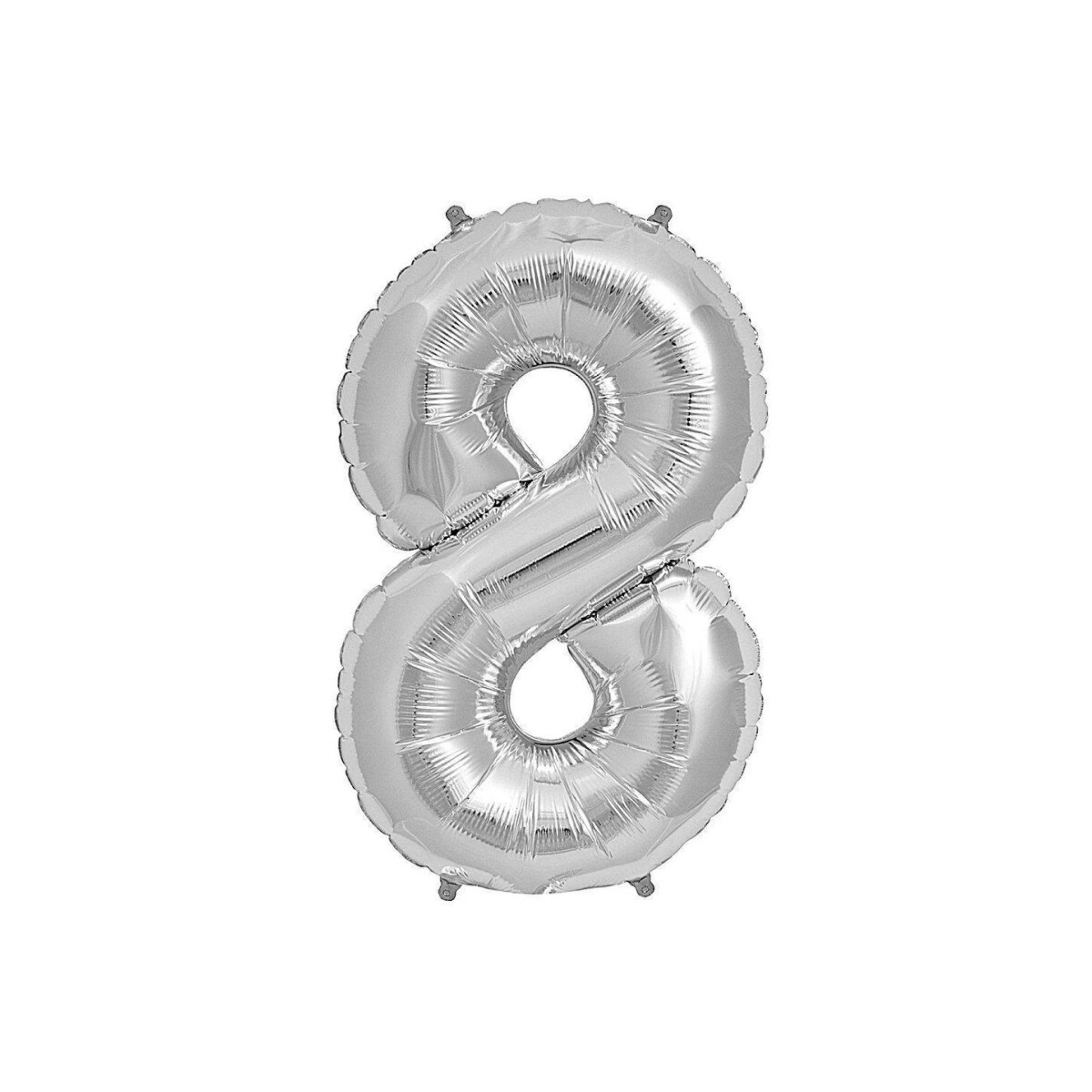 Globo metalizado 40 cm - 8 Plata 