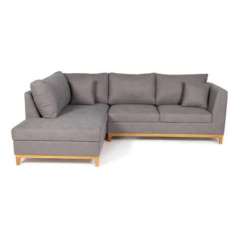 Rinconera Belfast - Tela Microfibra - Chaise izquierdo 2160 (Grafito)