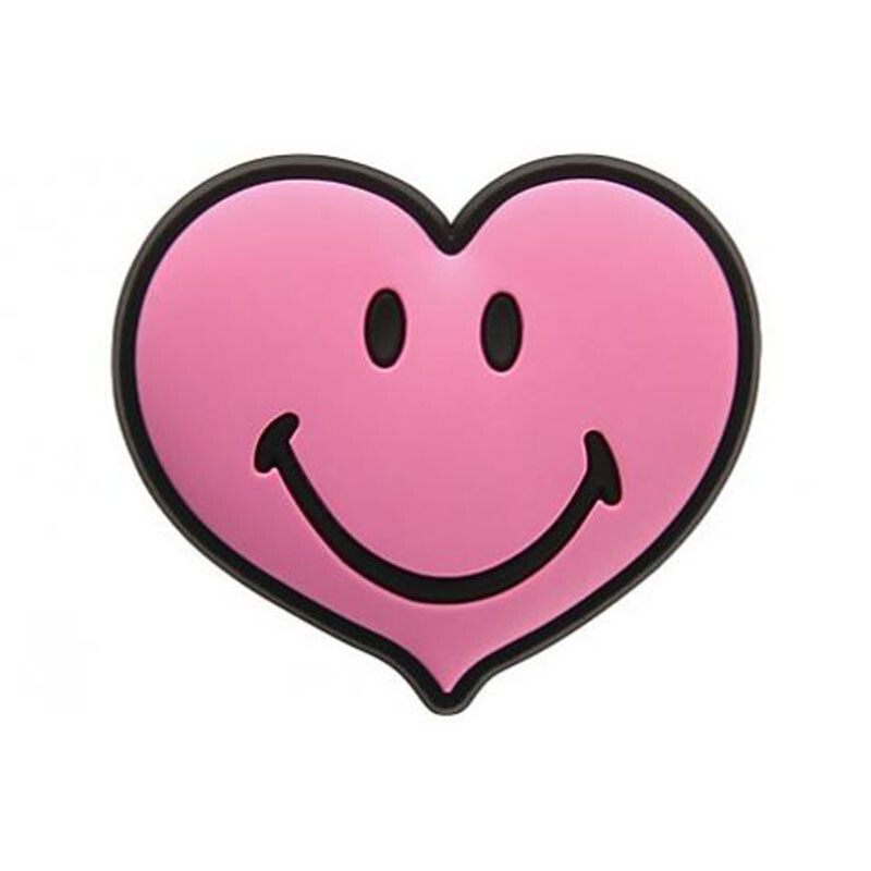 Jibbitz™ Charm Smiley Brand Pink Heart Multicolor