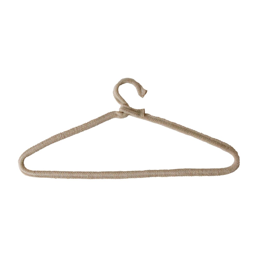 PERCHA TRIANGULAR YUTE-ALGODON-Y-METAL NATURAL-BEIGE JUCO