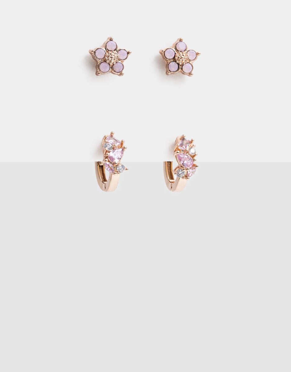 Aros Sets Premium Rose - Dorado Oro Rosa 