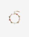Pulseras Flexibles Color Pulsera Flexible De Corazones - Dorado