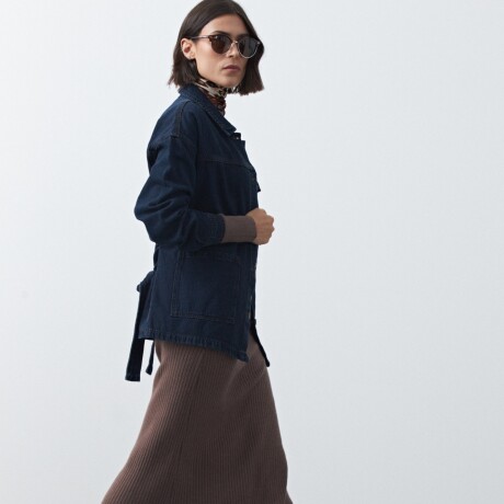 FALDA ROBINE Marrón oscuro