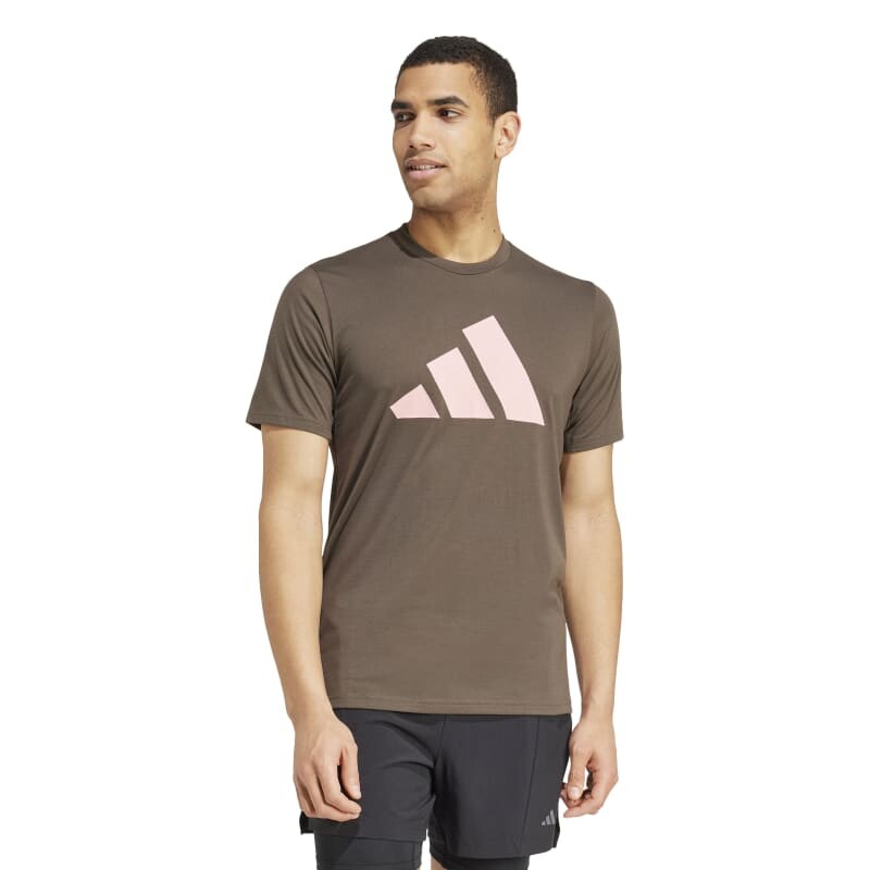Remera Adidas Train Essentials Feelready Logo Marrón