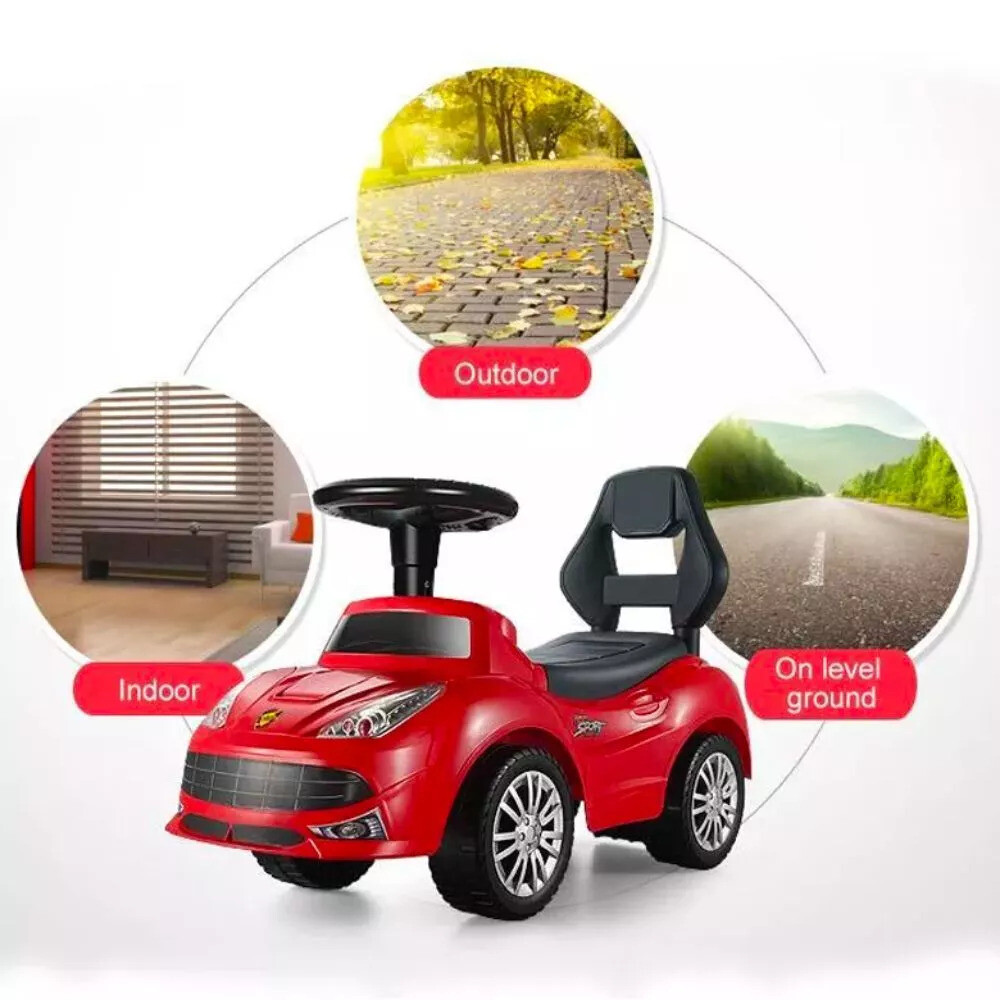 Buggy auto deportivo con luces y sonido Rojo