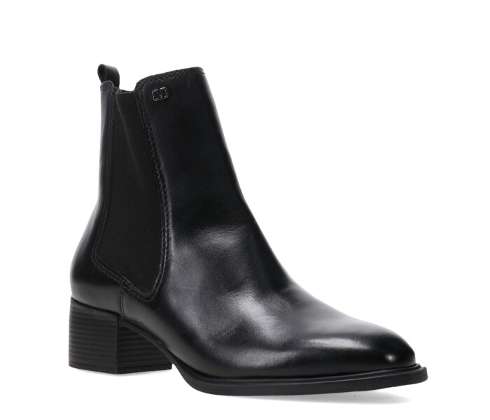 Bota de Mujer Bottero Caña Baja Con Elástico Negro