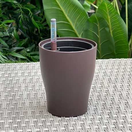 Maceta Autorregable Polipropileno Alto 14CM x Ø12CM Maceta Autorregable Polipropileno Alto 14CM x Ø12CM
