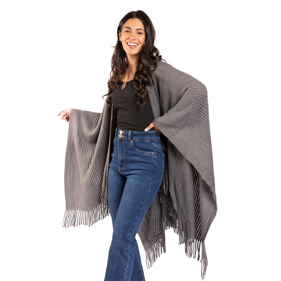 CHERRY RUANA GREY