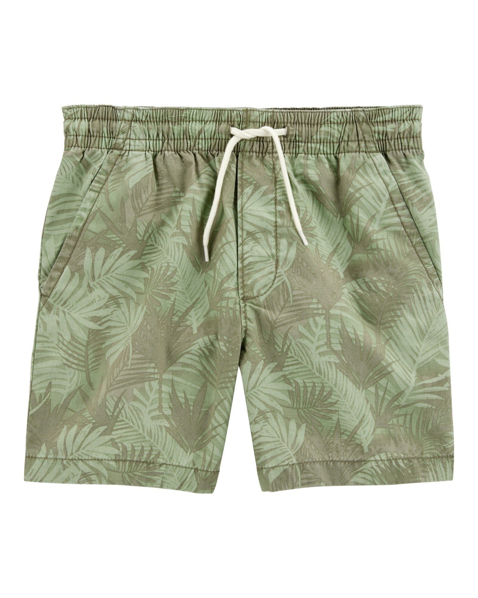 Short de algodón, estampado, verde Sin color