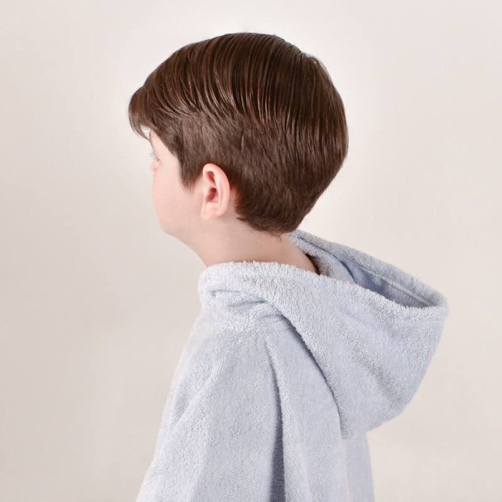 Poncho De Toalla 4 A 6 Años - Pilar Azul