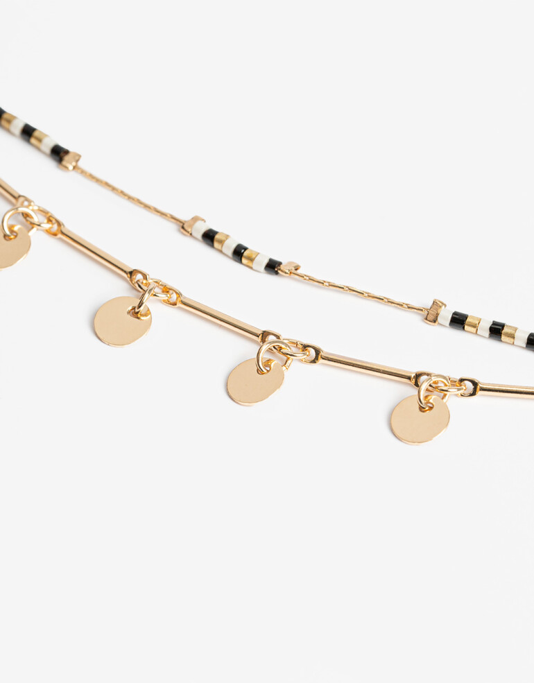 Tobilleras Color Tobillera Con Dijes - Combinacion Multicolor