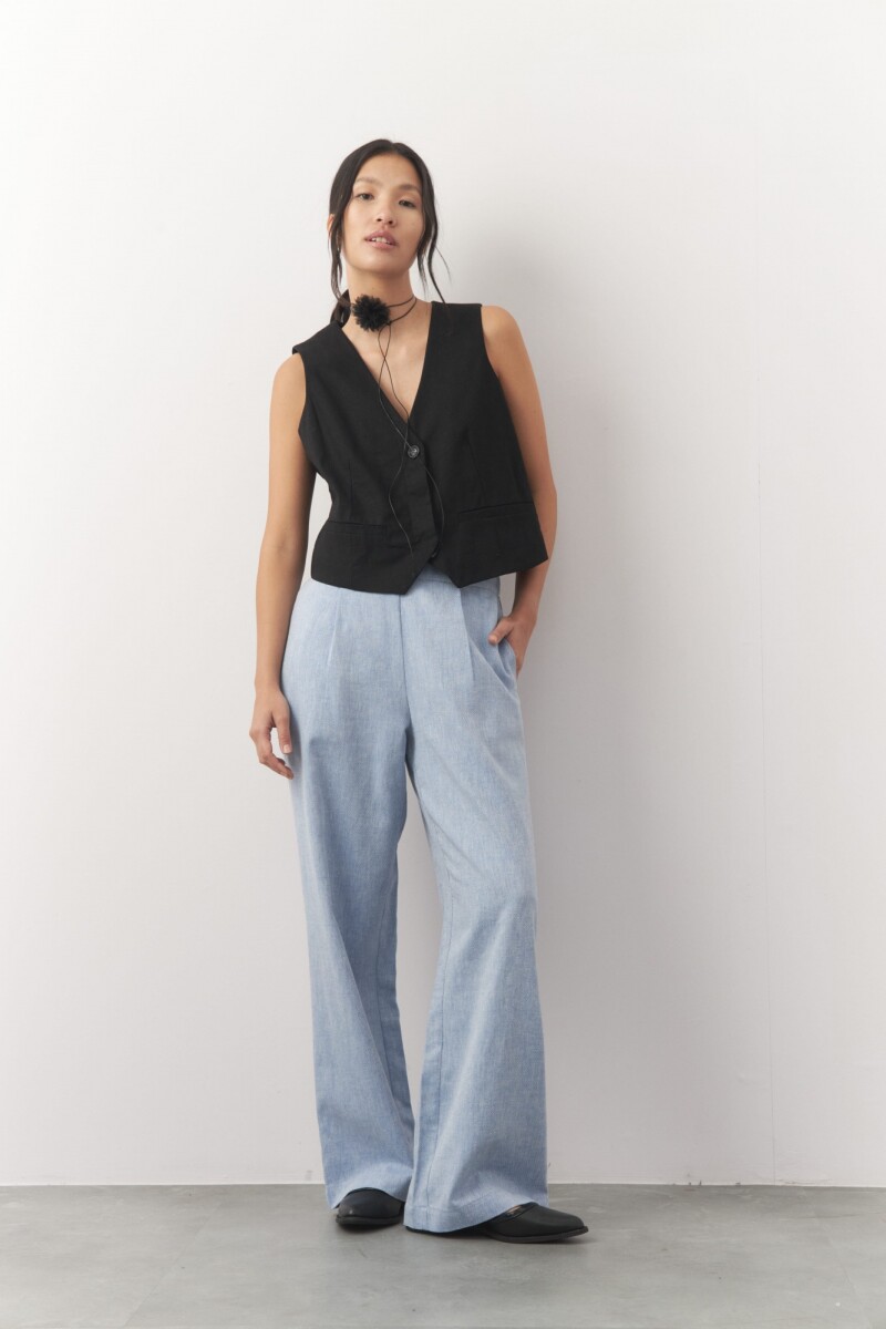 PANTALON JOYCE Azul Melange