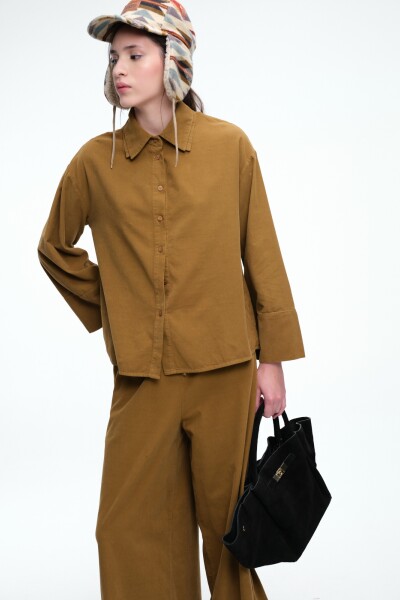 CAMISA AMPLIA Camel