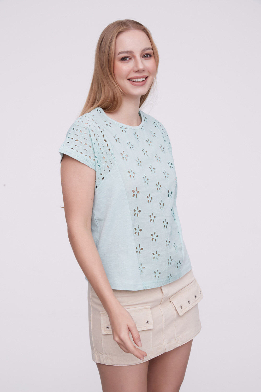 Remera Lolet Verde Agua