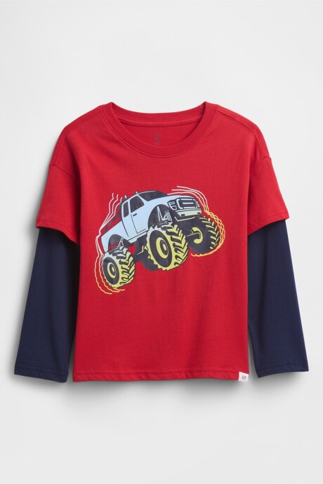 Remera Gráfico Toddler Niño Modern Red 2