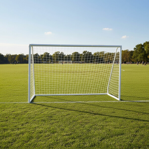 Arco de Futbol Portería Desarmable Red Metálico 290 x 200cm Color Blanco