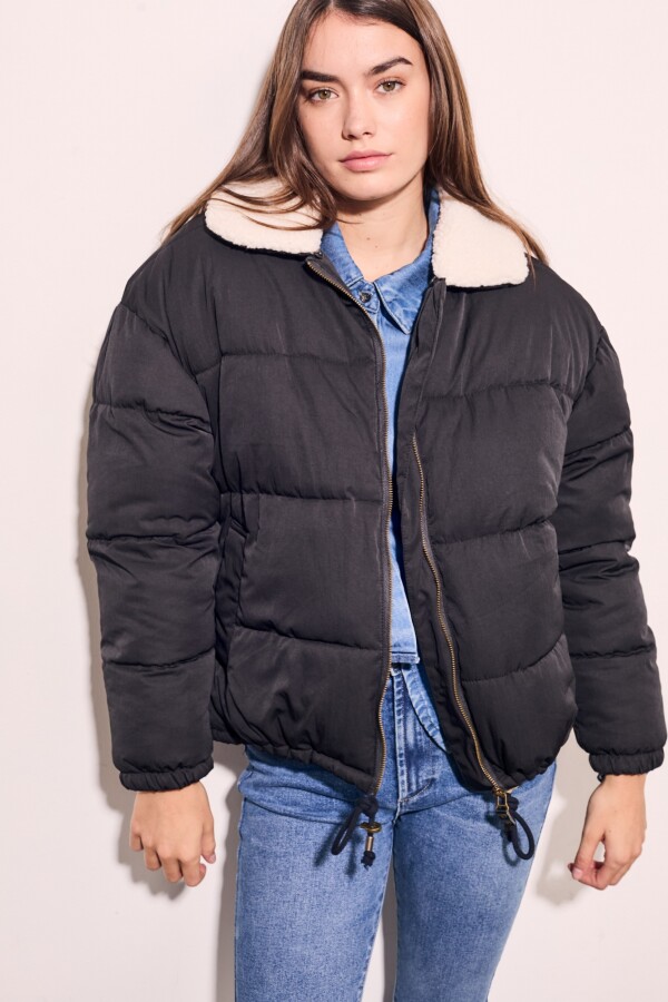 Campera Capitoneada Negro