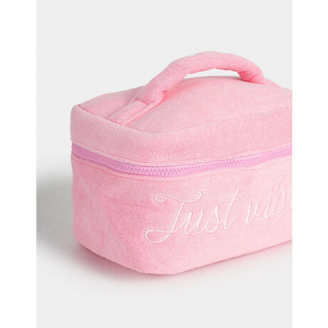Portacosméticos Just Vibing Rosa Claro