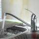 Monocomando mesada de cocina acero inox PLATEADO